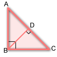 mcq Properties of right angled similar triangle